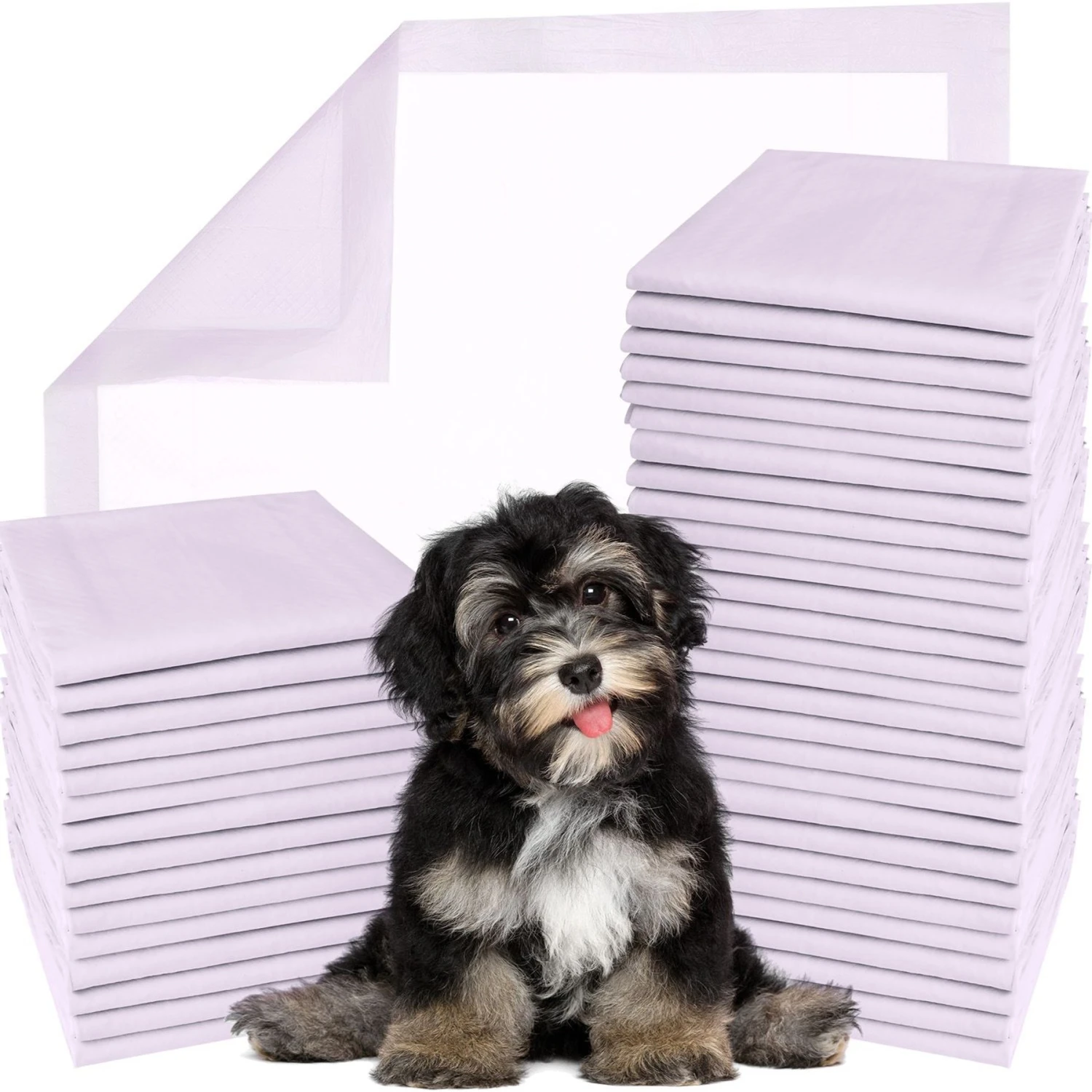 Green Lifestyle Disposable Lavender Scented Dog & Cat Pee Pads, 100 Count