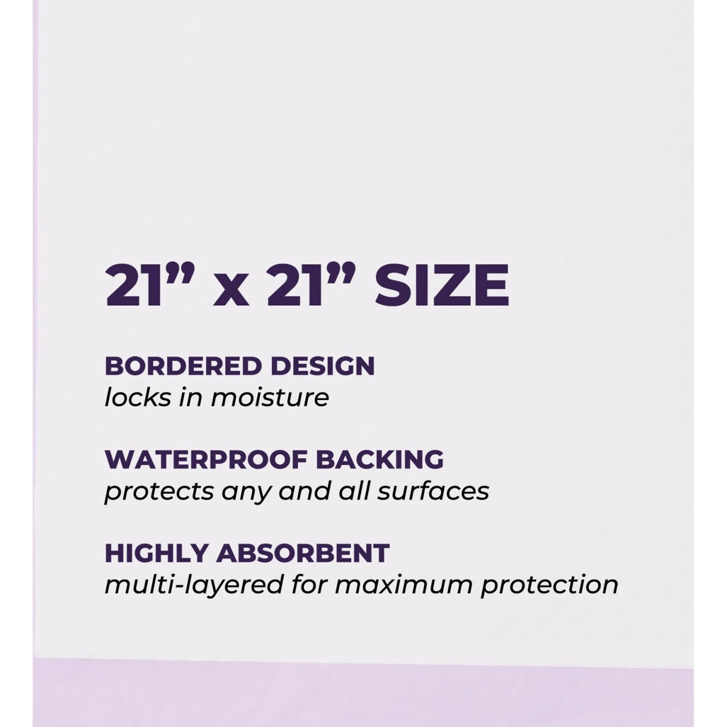 Green Lifestyle Disposable Lavender Scented Dog & Cat Pee Pads, 100 Count - Image 2