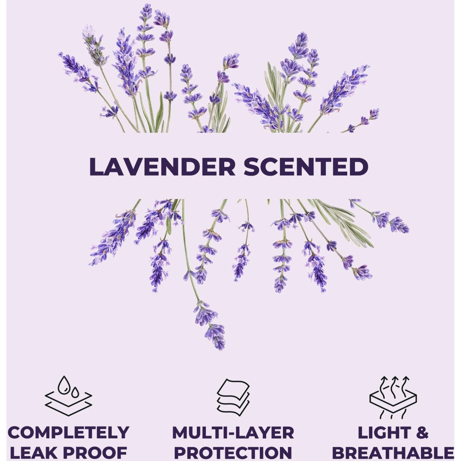 Green Lifestyle Disposable Lavender Scented Dog & Cat Pee Pads, 100 Count - Image 5