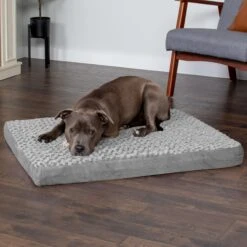 FurHaven NAP Deluxe Memory Foam Pillow Dog Bed With Removable Cover