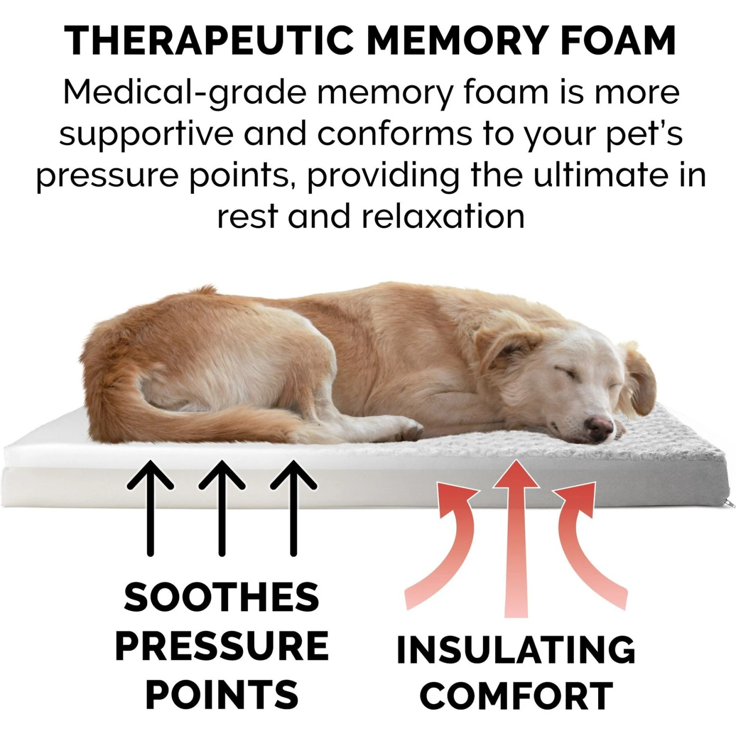 FurHaven NAP Deluxe Memory Foam Pillow Dog Bed With Removable Cover - Image 5