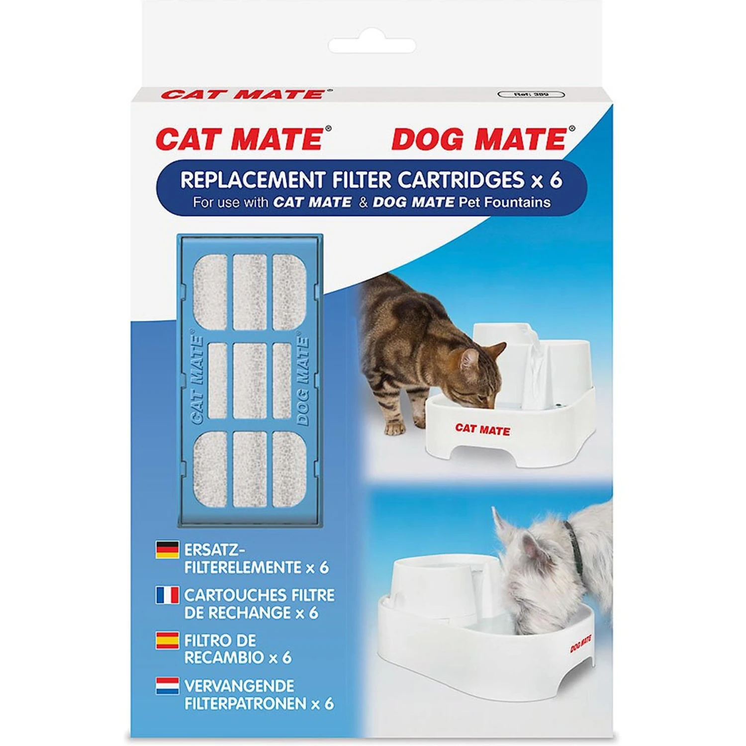 Cat Mate Replacement Filter Cartridges For Cat Mate & Dog Mate Fountains