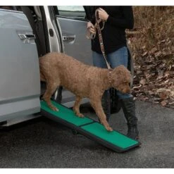 Pet Gear Travel Lite Bi-Fold Dog Car Ramp With SupertraX
