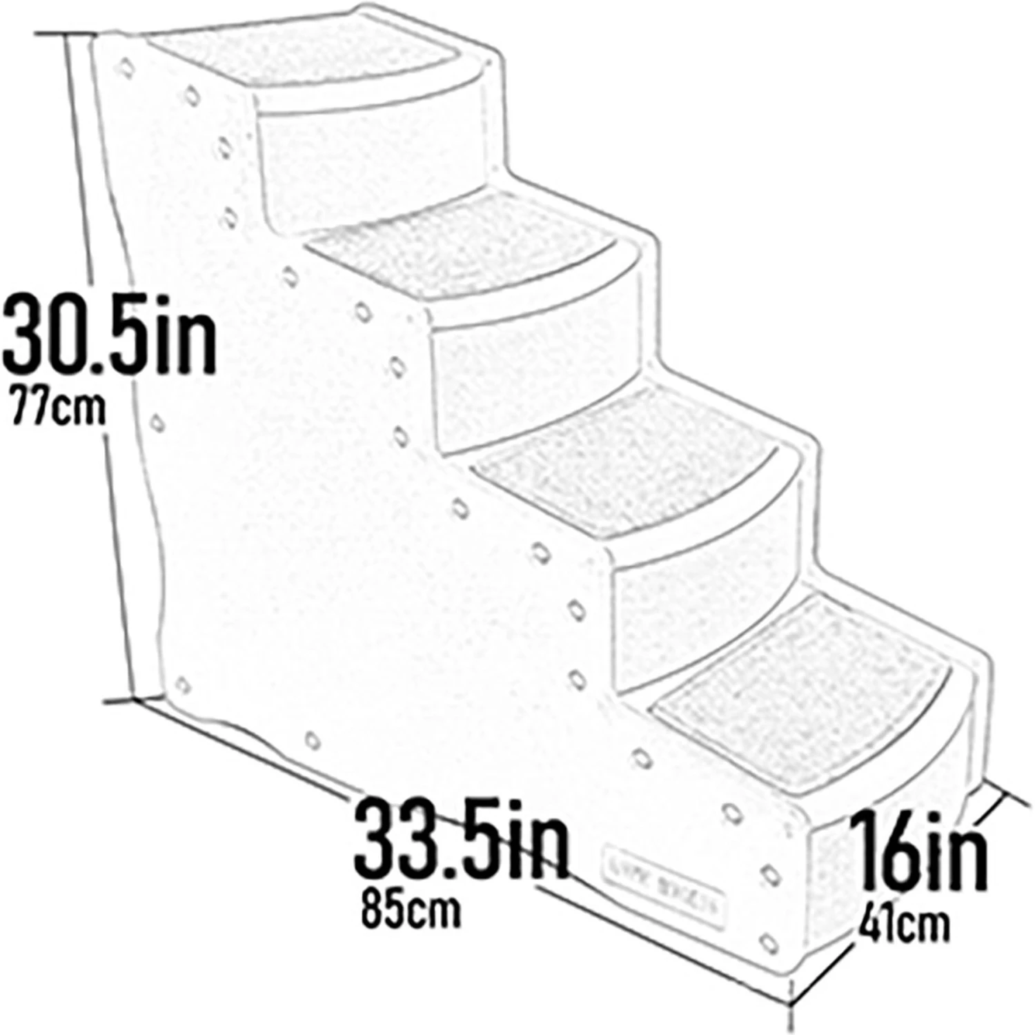 Pet Gear Easy Step IV Deluxe Soft Cat & Dog Stairs - Image 2