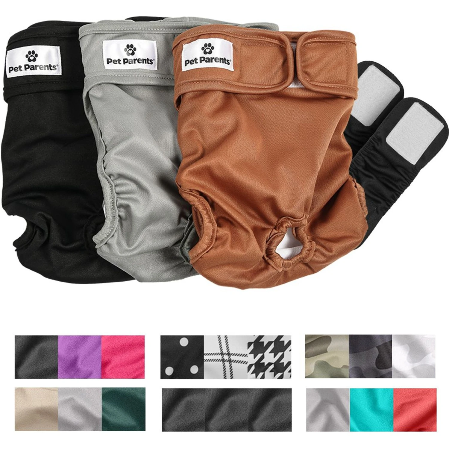 Pet Parents Washable Male & Female Dog Diapers + Extendrs