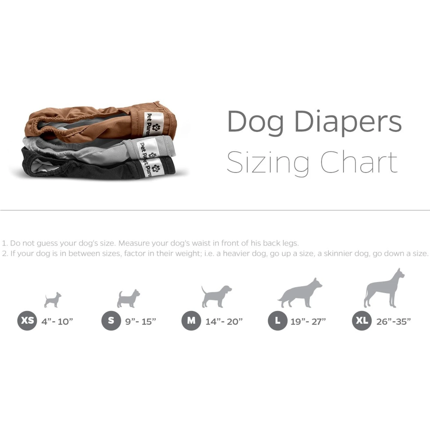 Pet Parents Washable Male & Female Dog Diapers + Extendrs - Image 7
