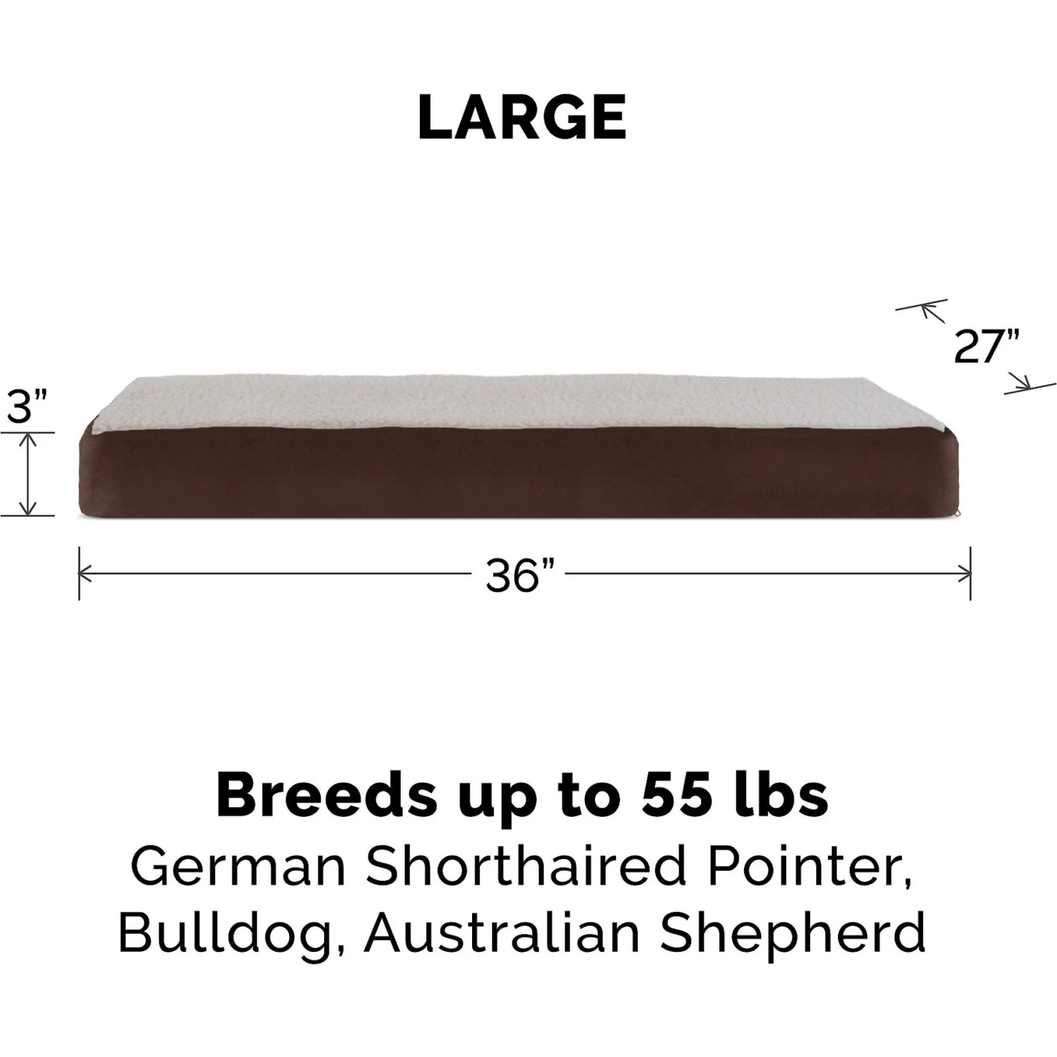 FurHaven Faux Sheepskin & Suede Deluxe Orthopedic Cat & Dog Bed With Removable Cover - Image 5