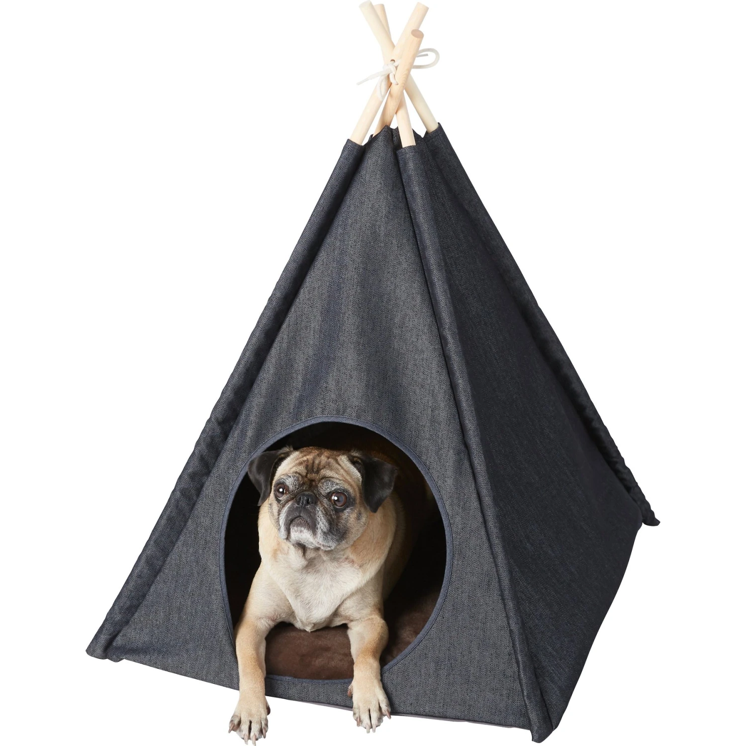 P.L.A.Y. Pet Lifestyle And You Teepee Tent Covered Cat & Dog Bed - Image 4