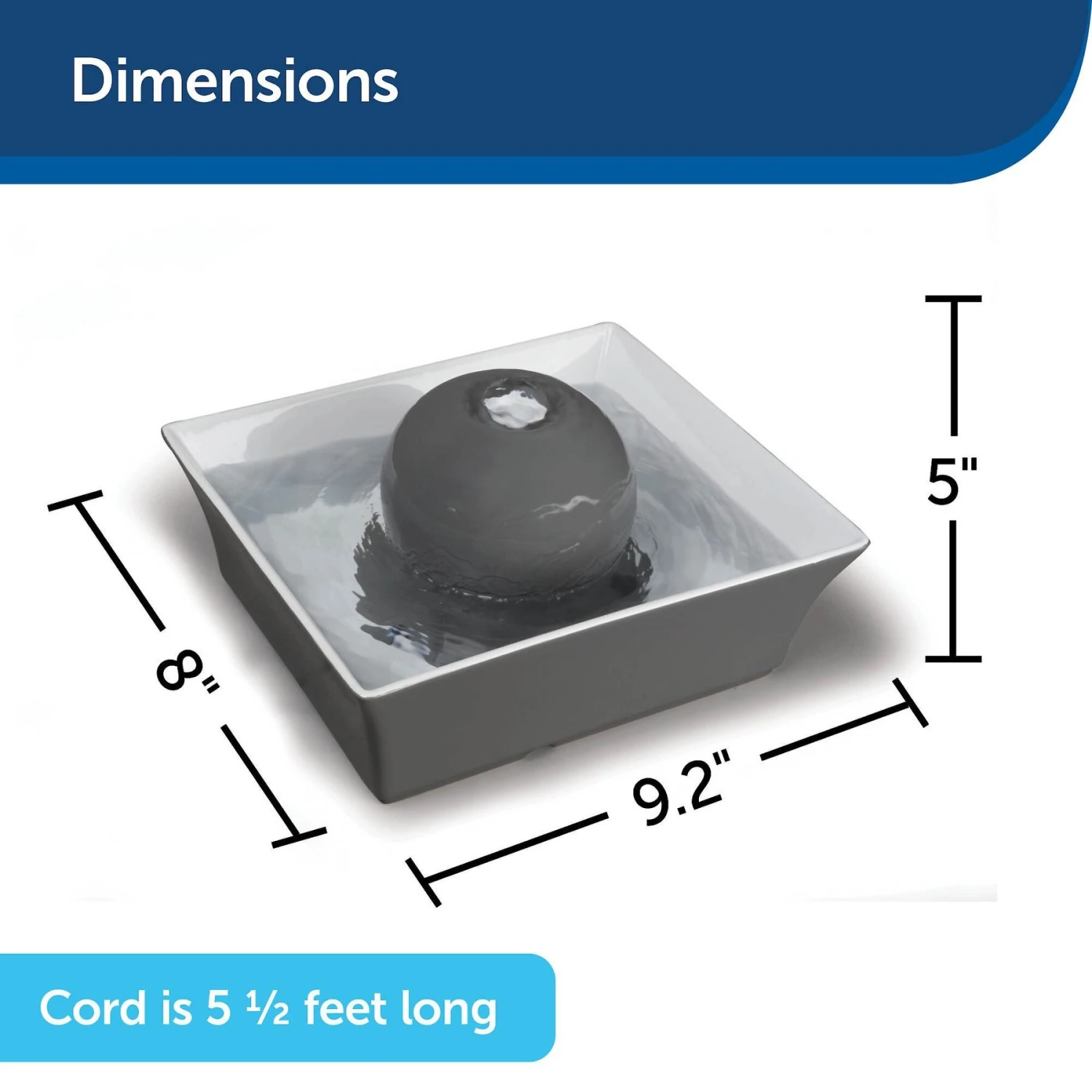 PetSafe Drinkwell Seascape Ceramic Dog & Cat Fountain - Image 6