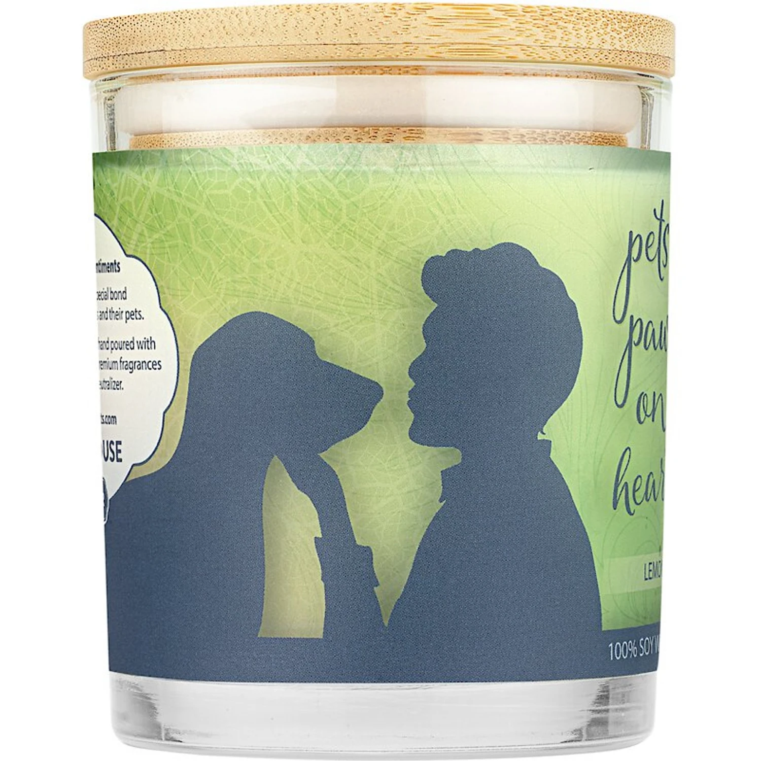 Pet House Lemon & Verbena Natural Plant-Based Wax Candle - Image 3