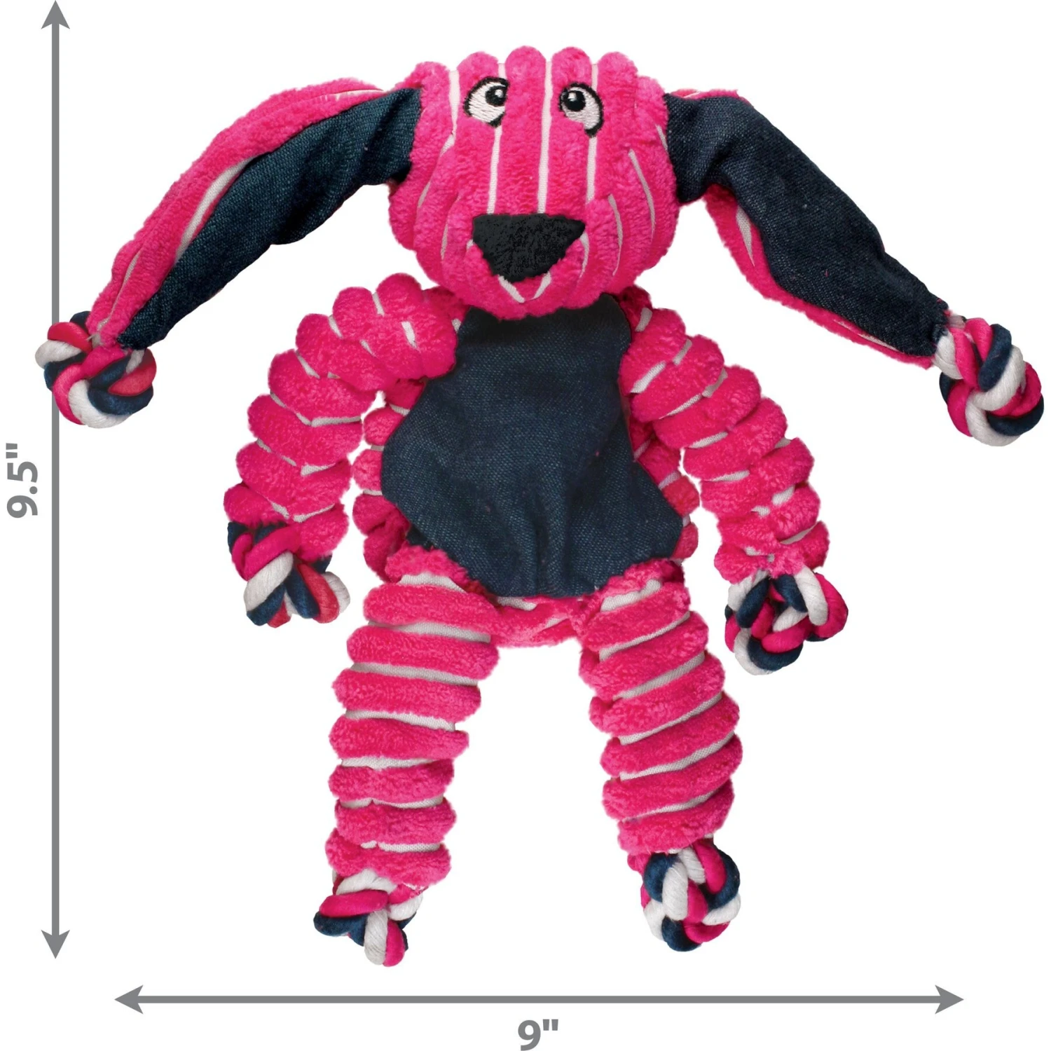 KONG Floppy Knots Dog Toy, Bunny - Image 3