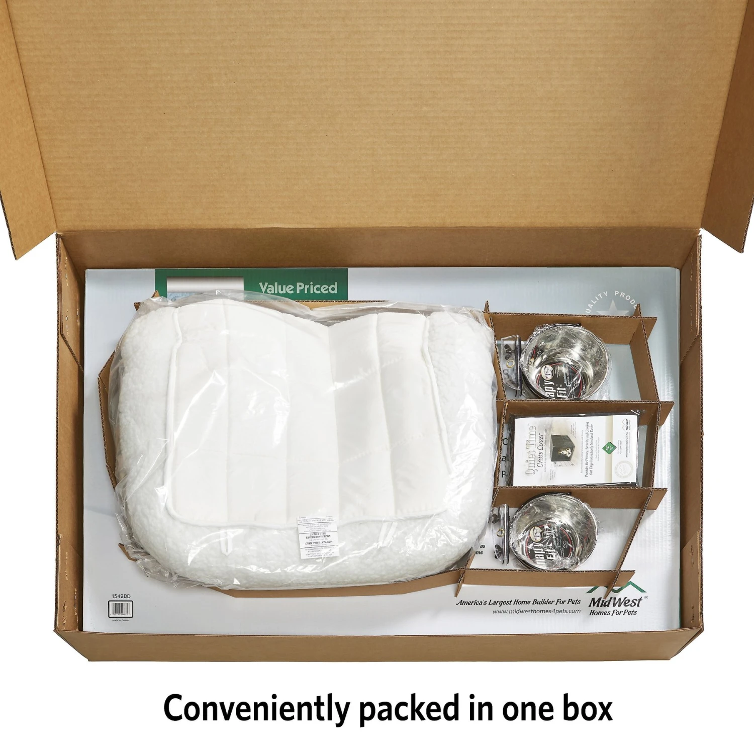 MidWest ICrate Double Door Collapsible Wire Dog Crate Kit - Image 7