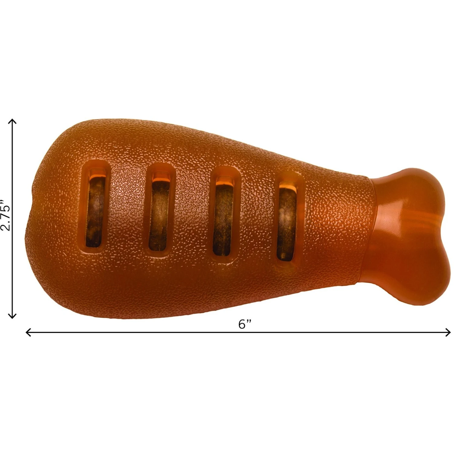Starmark Treat Ringer FlexGrip Turkey Leg Tough Dog Chew Toy - Image 2