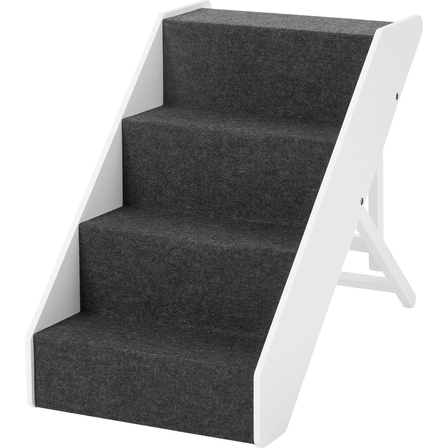 Arf Pets Foldable Dog & Cat Stairs, White - Image 3