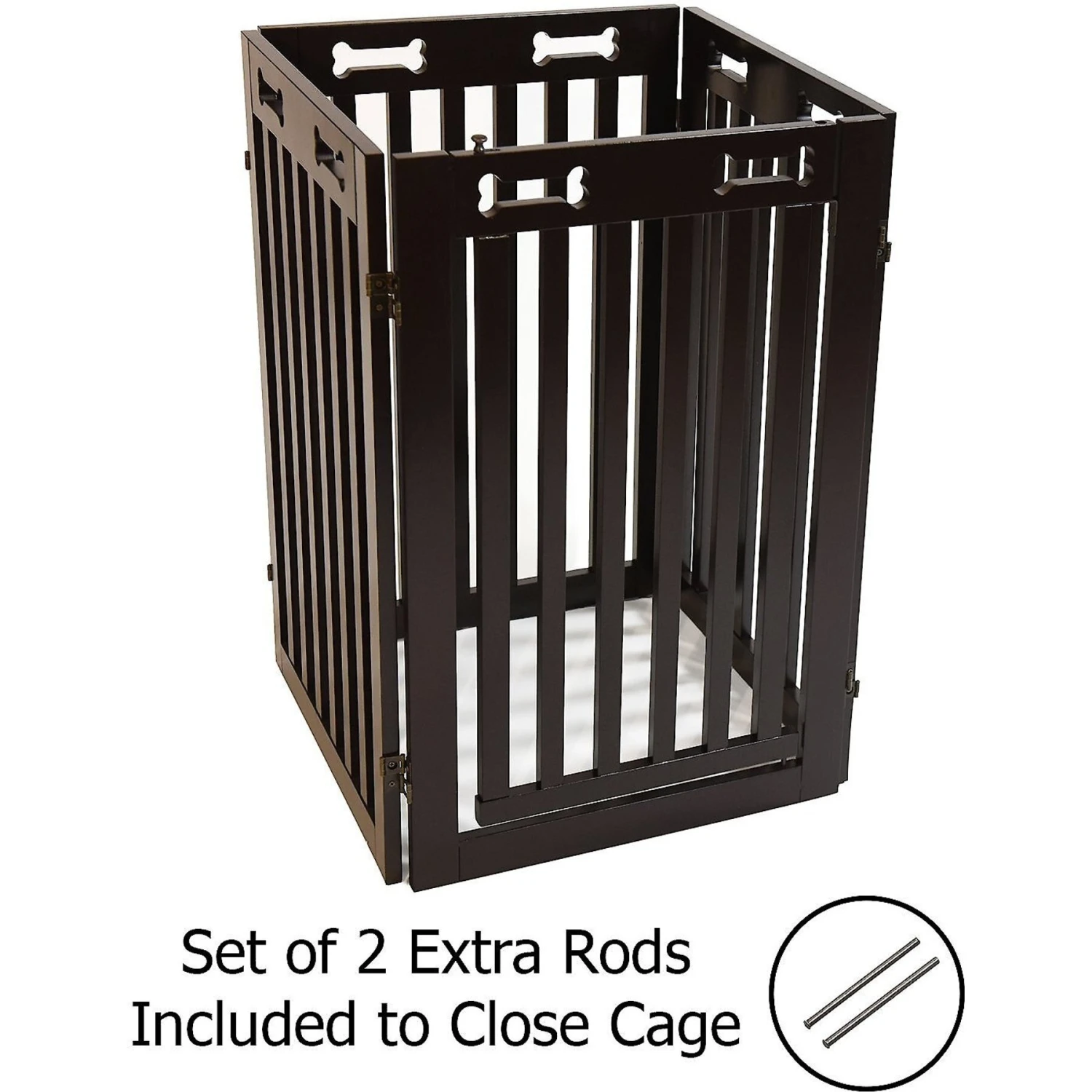 Arf Pets Free-Standing Walk-Through Wood Dog & Cat Gate - Image 5