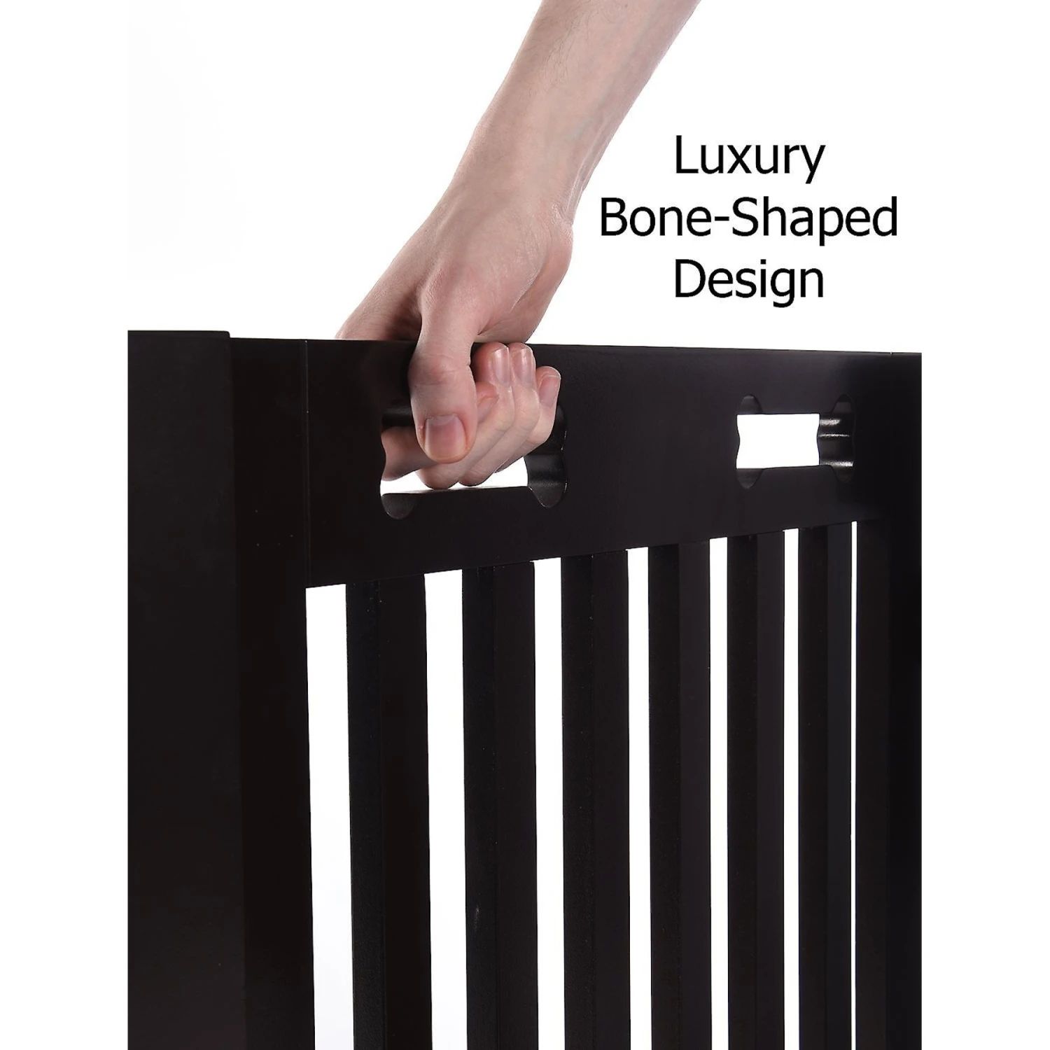 Arf Pets Free-Standing Walk-Through Wood Dog & Cat Gate - Image 7