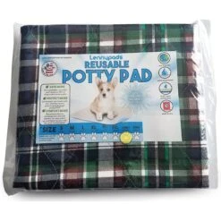 Lennypads Ultra Absorbent Washable Dog Pee Pads, Green Plaid