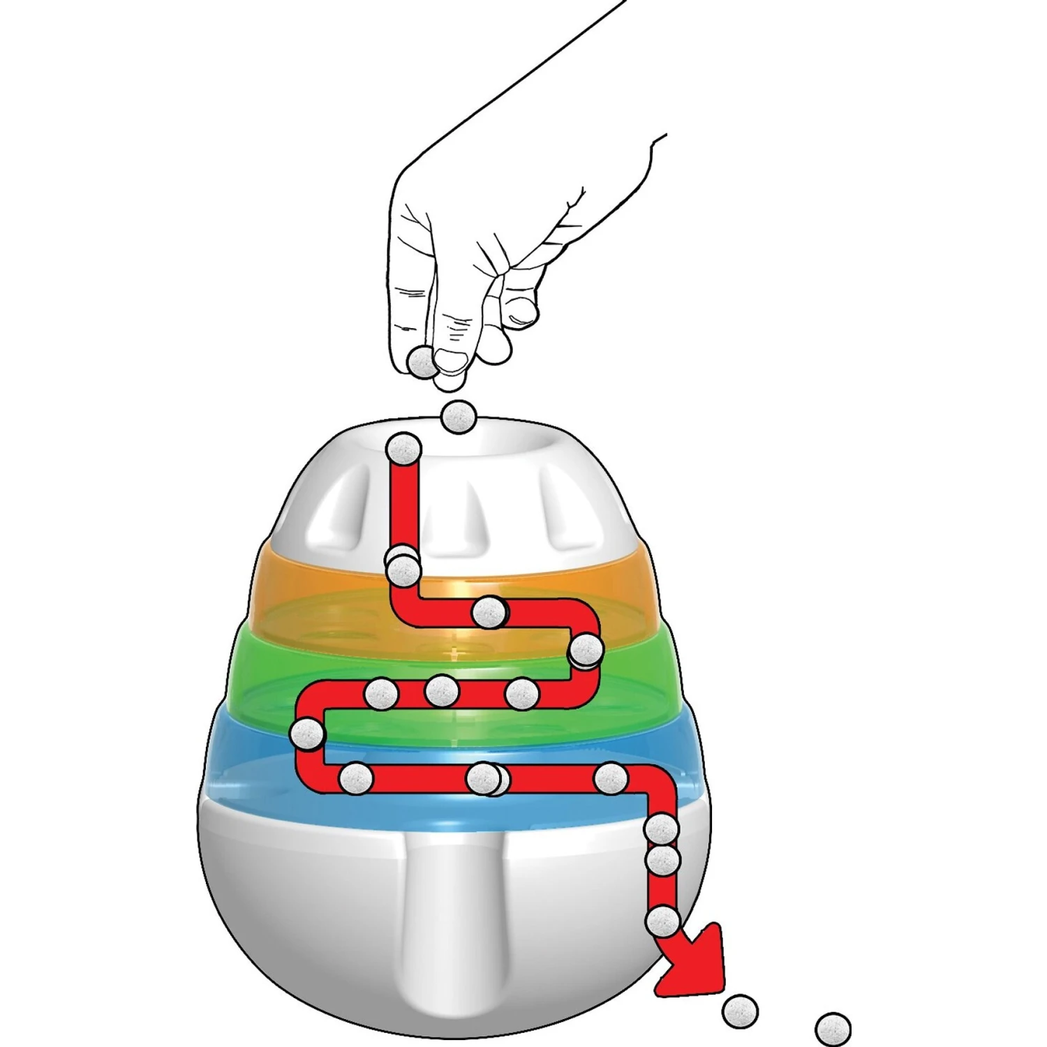 JW Pet Treat Tower Treat Dispensing Dog Toy - Image 2