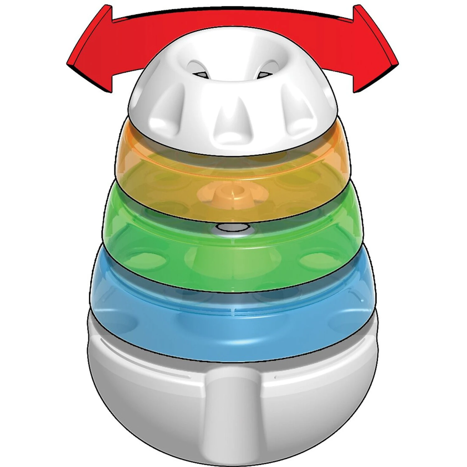 JW Pet Treat Tower Treat Dispensing Dog Toy - Image 5