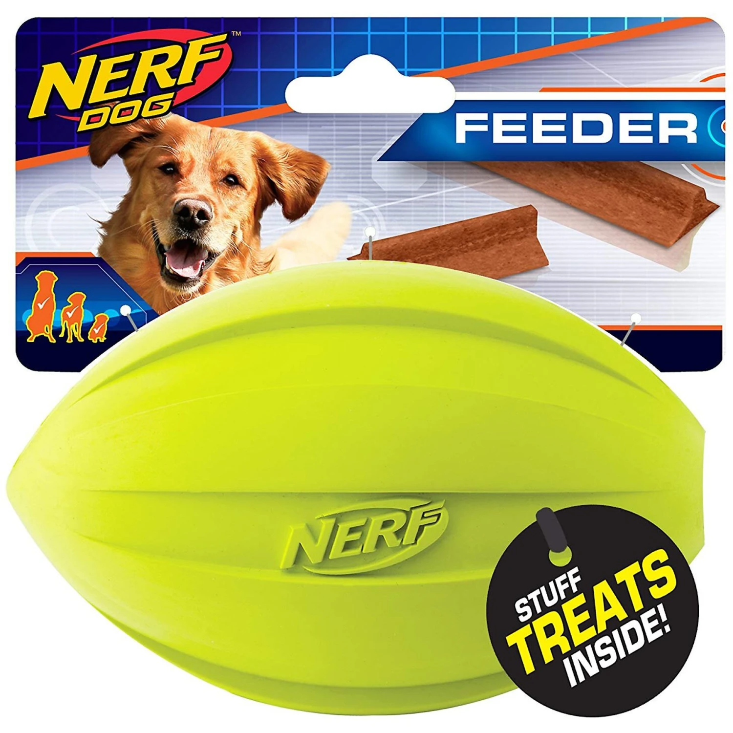 Nerf Dog Feeder Football Dog Toy