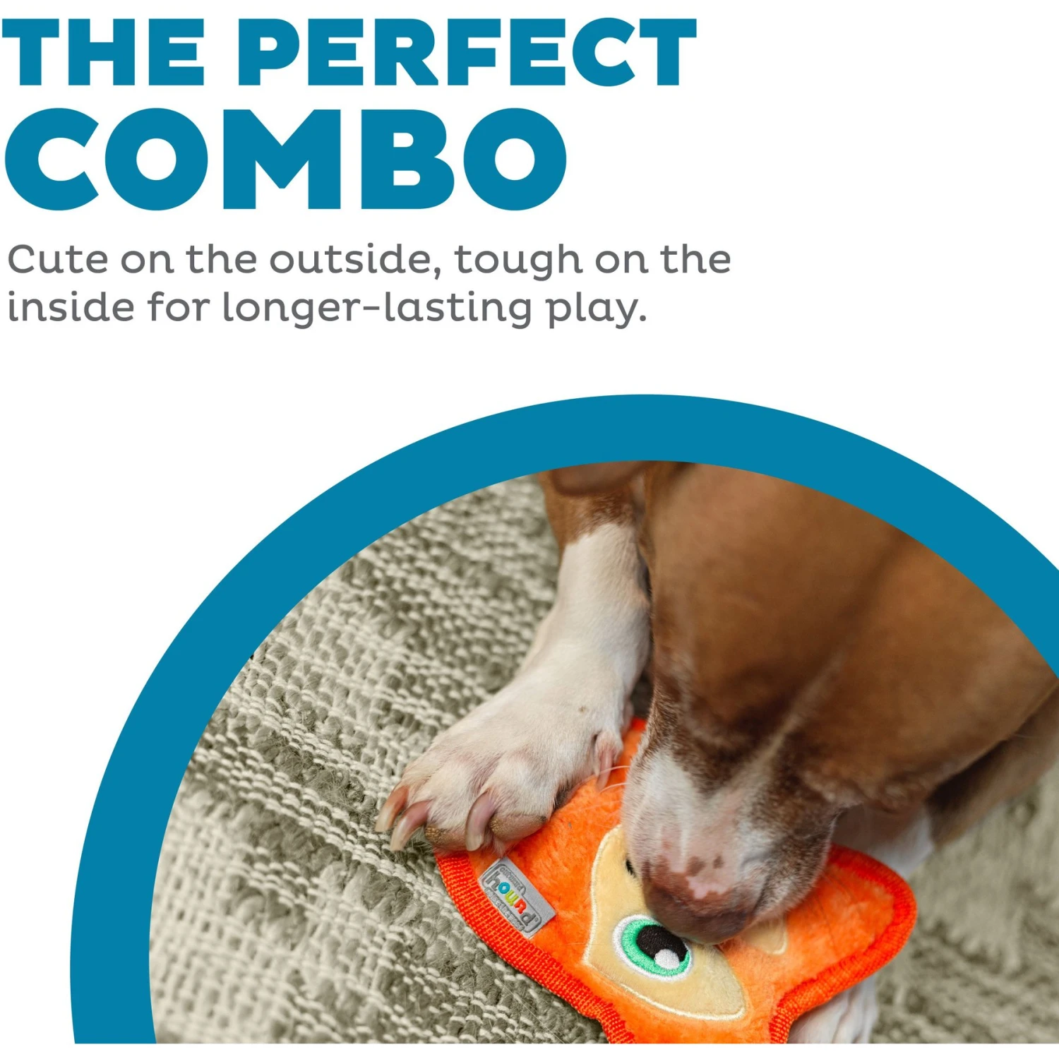 Outward Hound Invincibles Squeaky Stuffing-Free Plush Dog Toy - Image 2