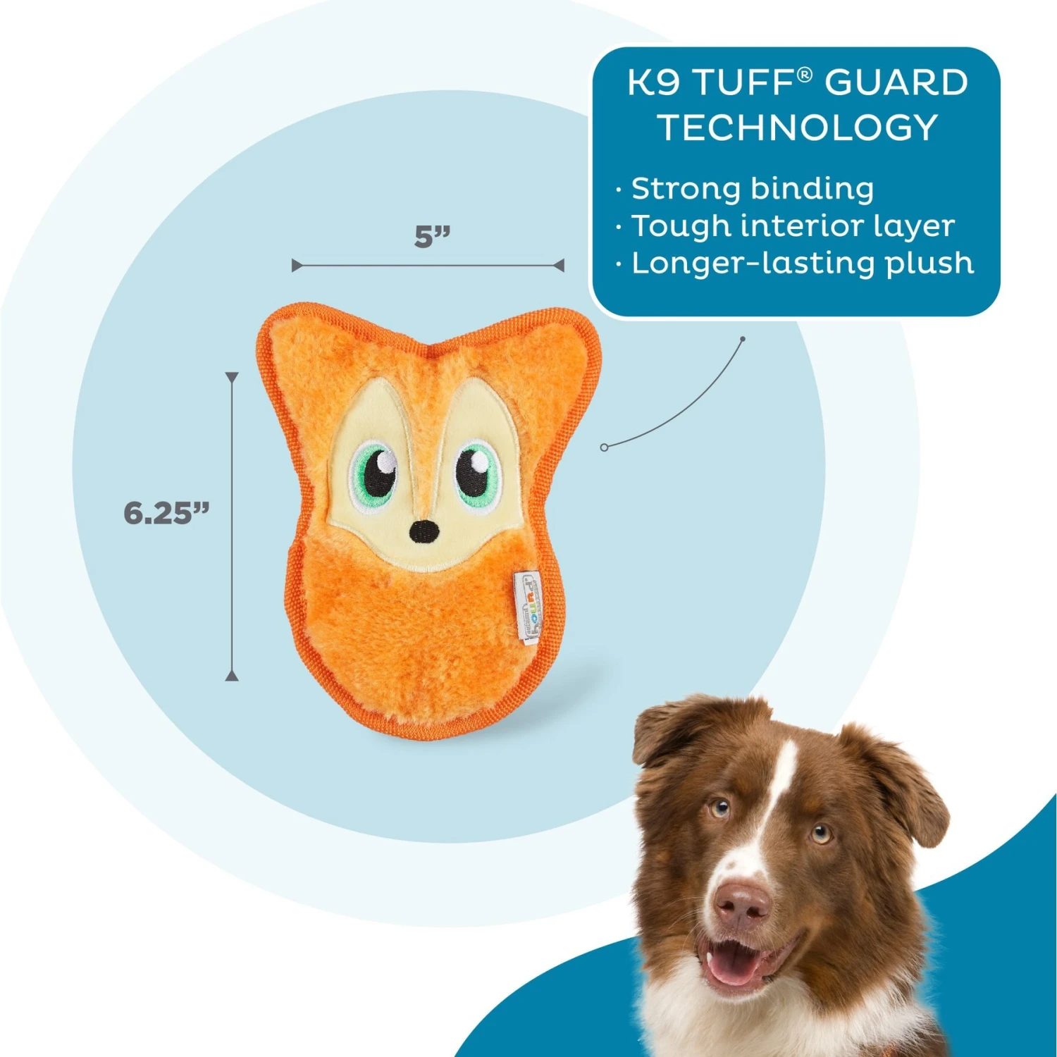 Outward Hound Invincibles Squeaky Stuffing-Free Plush Dog Toy - Image 3