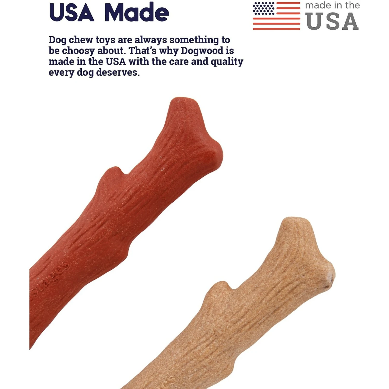 Petstages Dogwood BBQ & Natural Flavor Tough Dog Chew Toy - Image 2