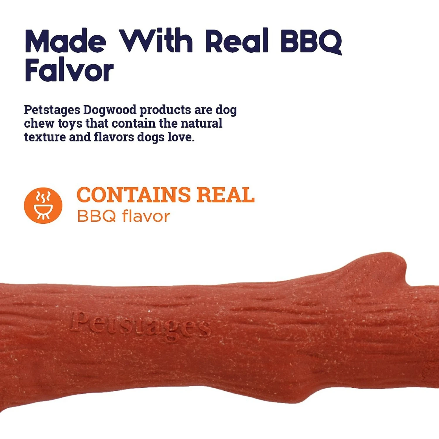 Petstages Dogwood BBQ & Natural Flavor Tough Dog Chew Toy - Image 4