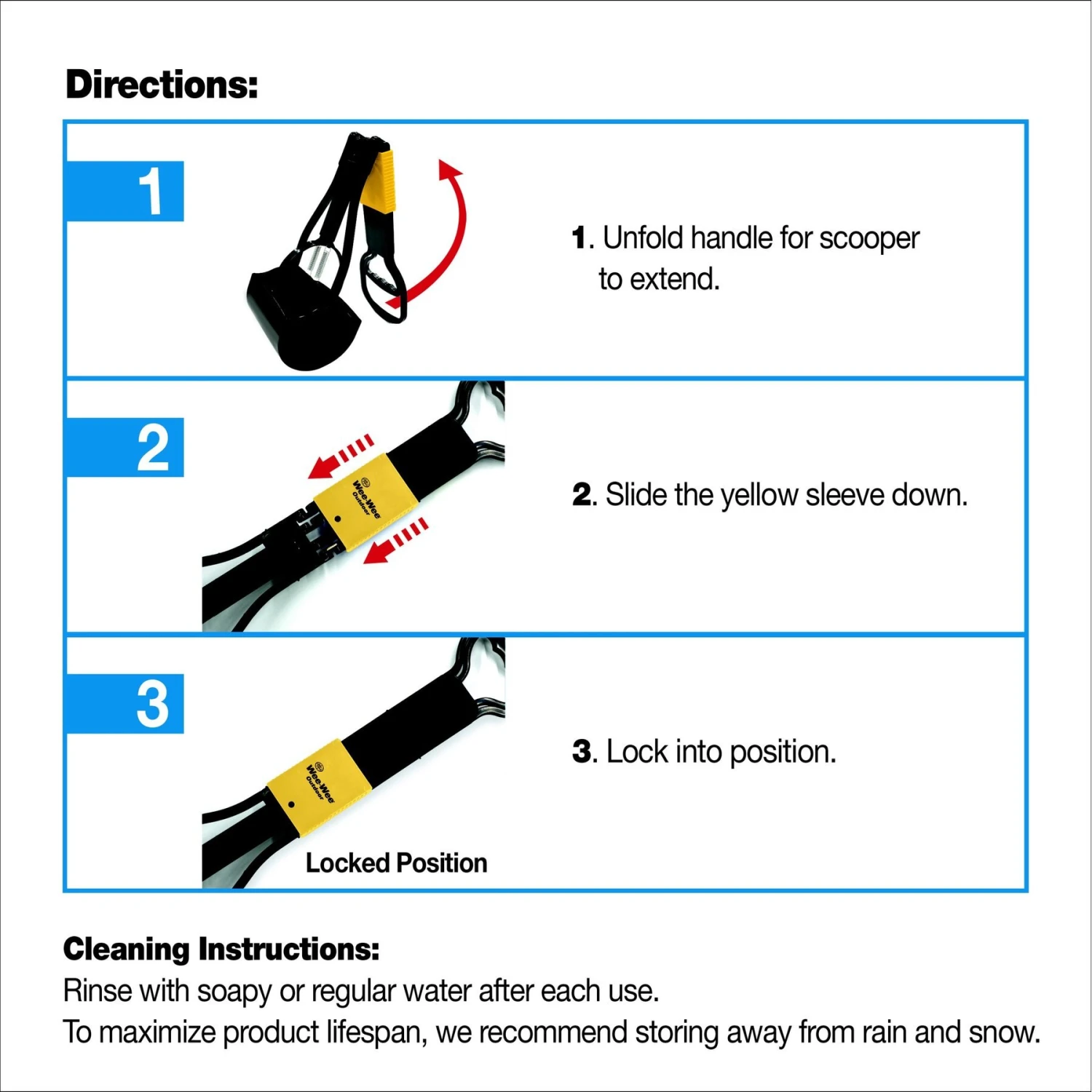 Wee-Wee Fold-Away Dog Outdoor Pooper Scooper - Image 8
