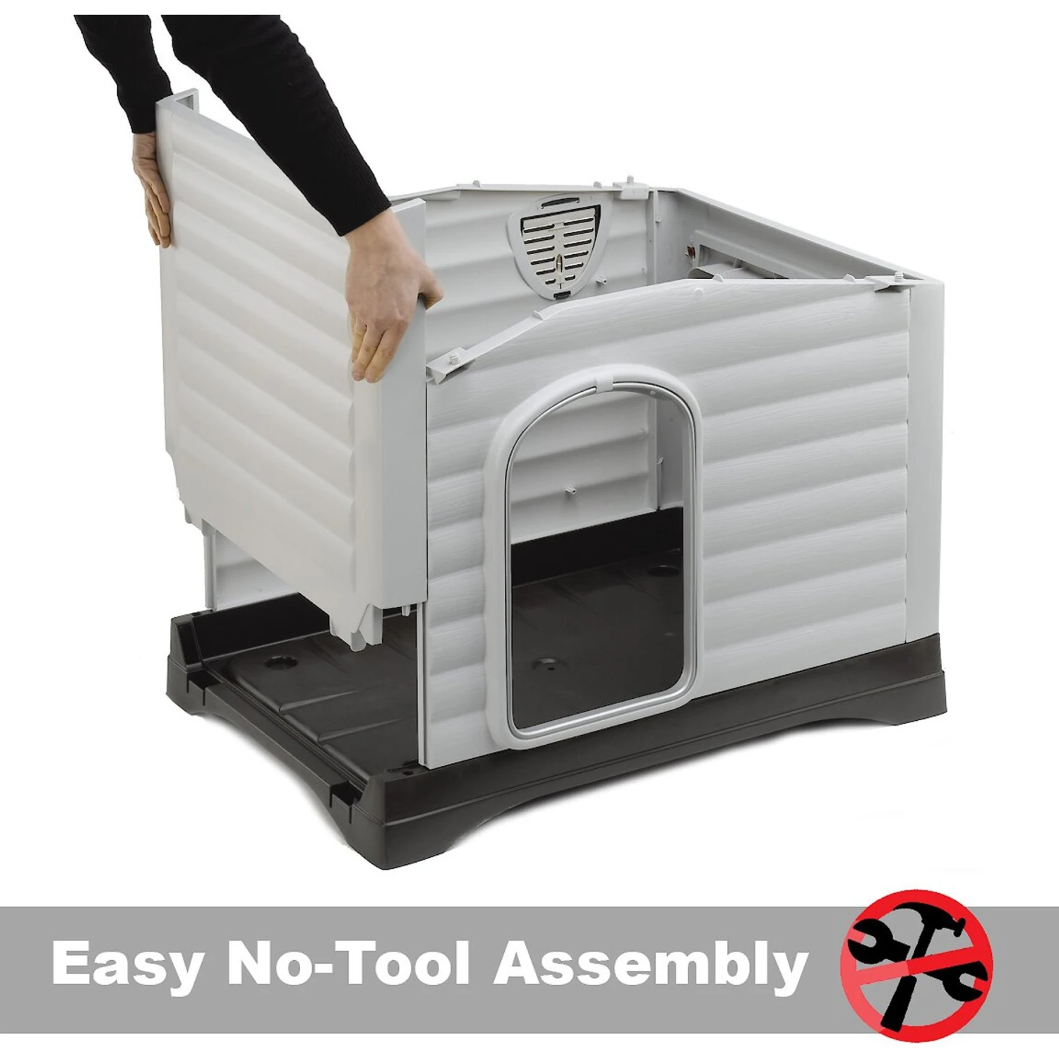 MidWest Ferplast Villa Dog Kennel With Folding Porch - Image 4