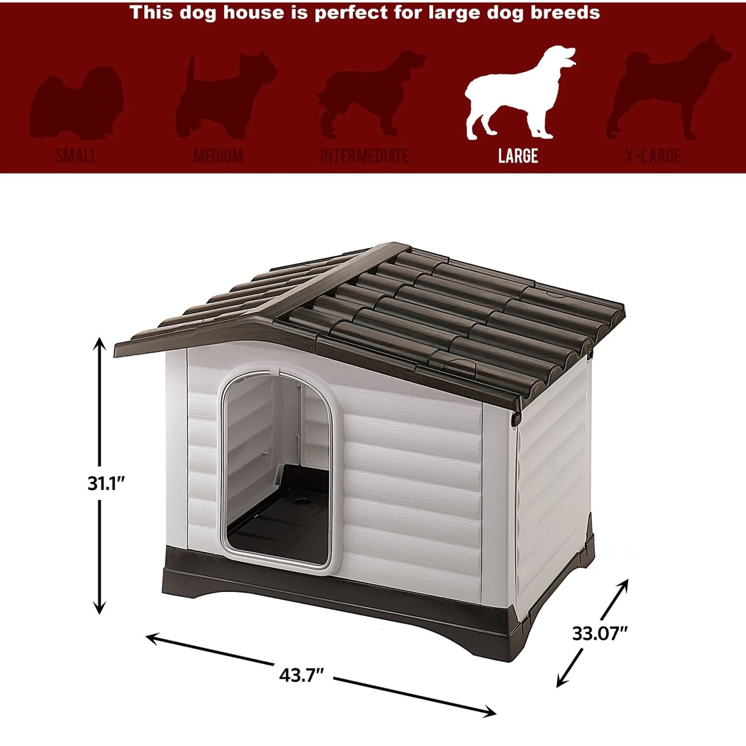MidWest Ferplast Villa Dog Kennel With Folding Porch - Image 5