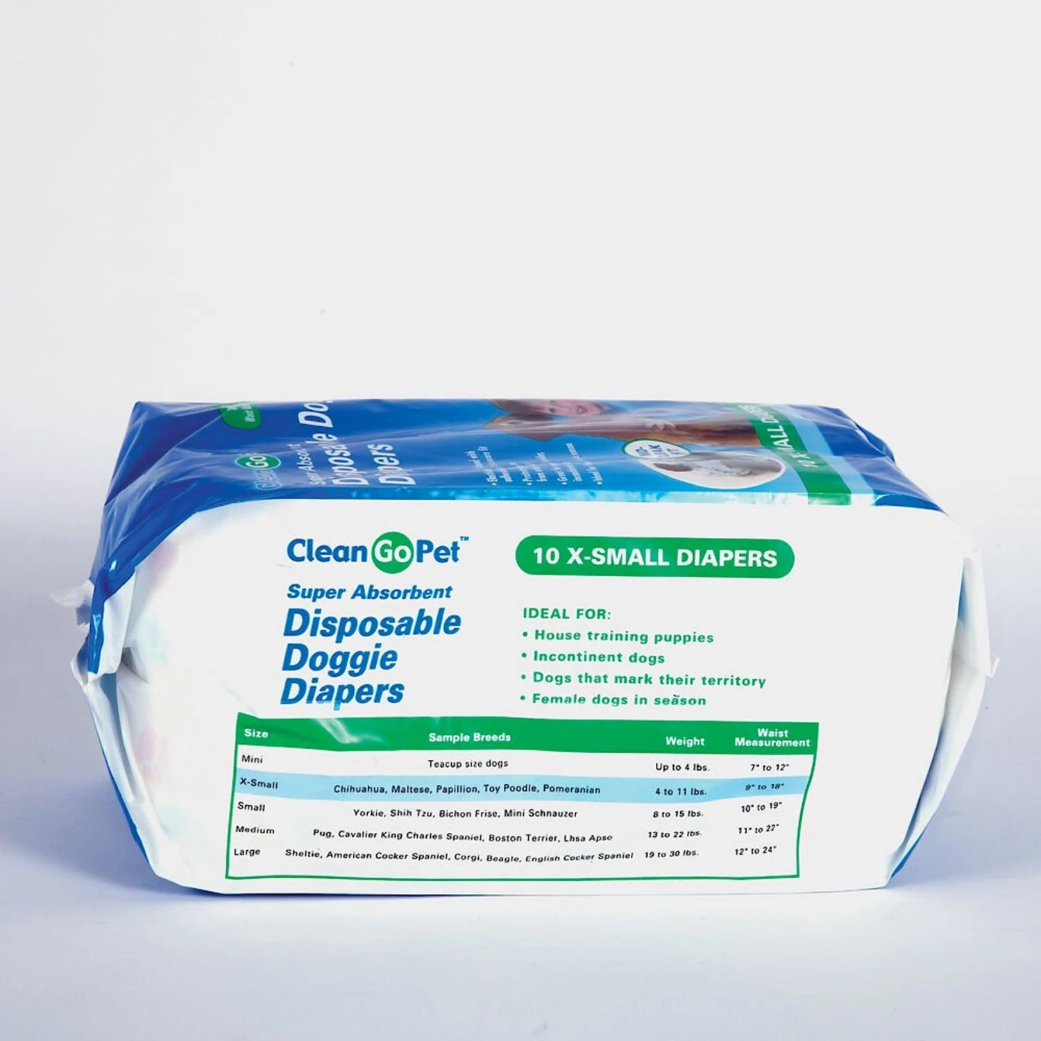 Clean Go Pet Super Absorbent Disposable Male & Female Dog Diapers - Image 2