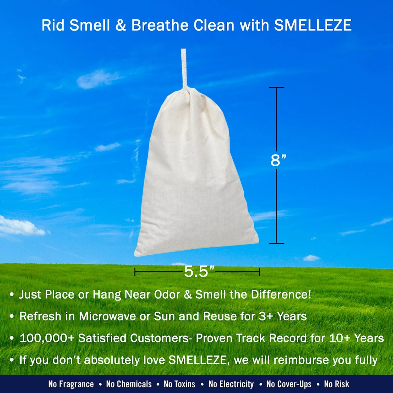 Smelleze Reusable Dead Rodent Odor Eliminator Deodorizer Pouch - Image 3