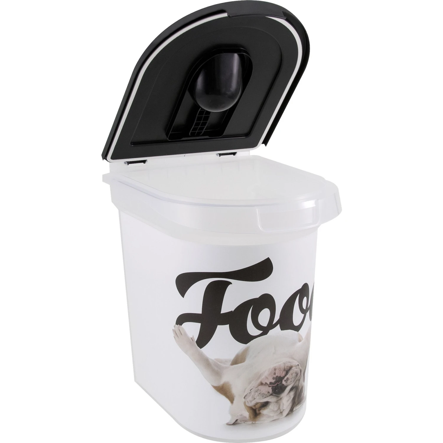 Paw Prints Bulldog Pet Food Storage Container, 26-lb - Image 2