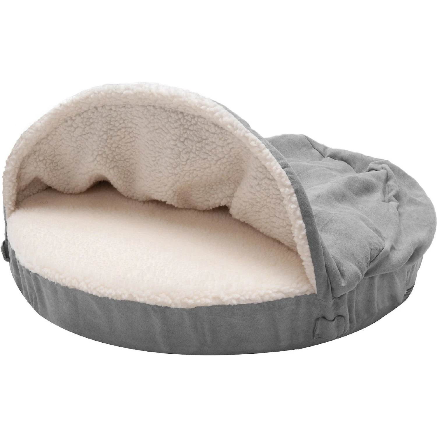 FurHaven Faux Sheepskin Snuggery Memory Top Cat & Dog Bed With Removable Cover - Image 3