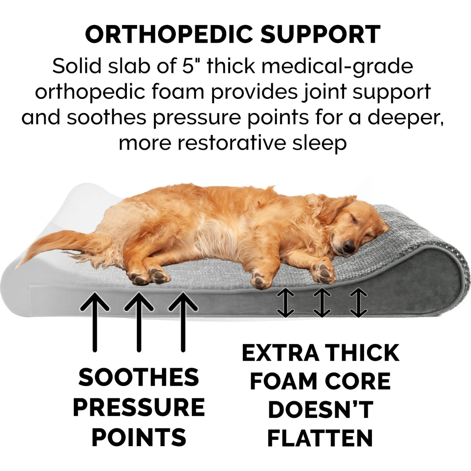 FurHaven Minky Plush Luxe Lounger Orthopedic Cat & Dog Bed With Removable Cover - Image 7