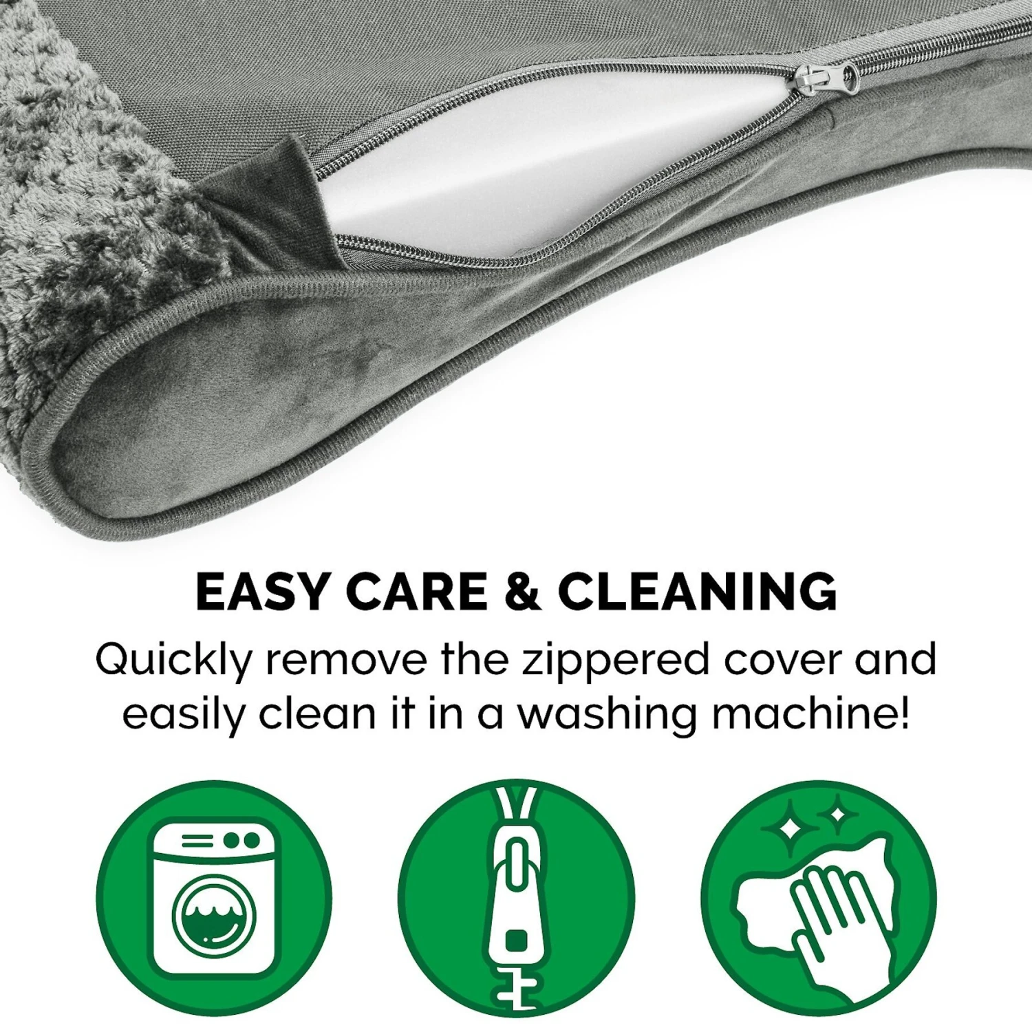 FurHaven Minky Plush Luxe Lounger Orthopedic Cat & Dog Bed With Removable Cover - Image 9