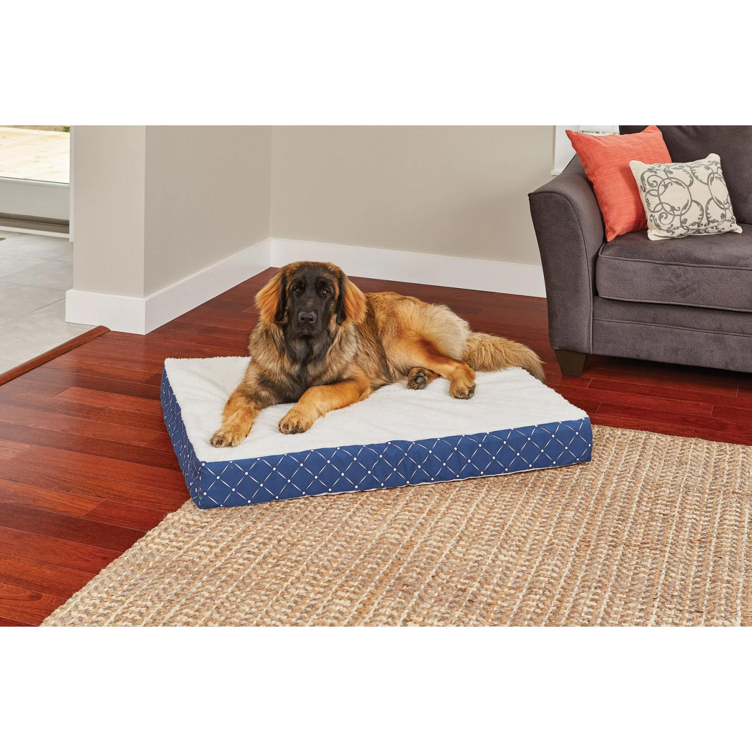 MidWest QuietTime Couture Donovan Orthopedic Pillow Dog Bed With Removable Cover - Image 2