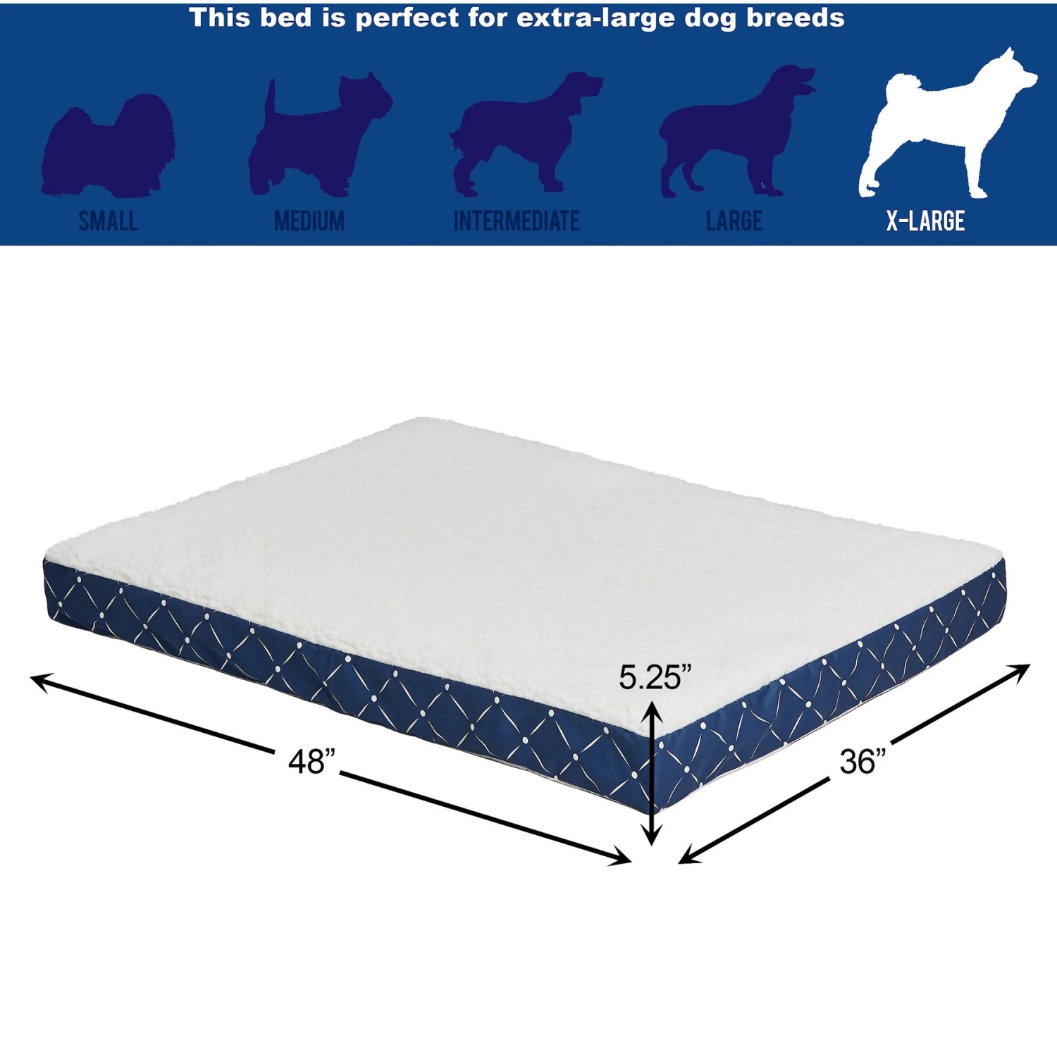 MidWest QuietTime Couture Donovan Orthopedic Pillow Dog Bed With Removable Cover - Image 3