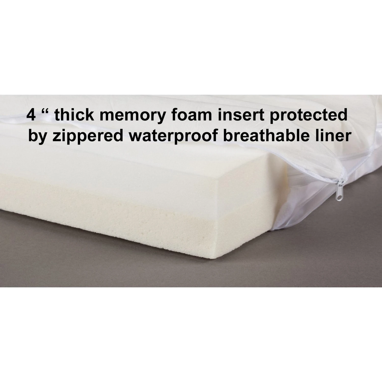 3 Dog Pet Supply EZ Wash Softshell Orthopedic Bolster Dog Bed With Removable Cover - Image 3