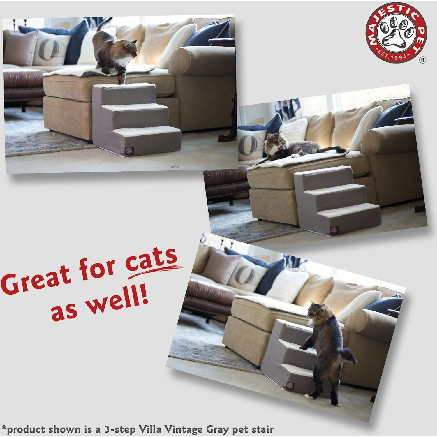 Majestic Pet Villa Cat & Dog Stairs - Image 2