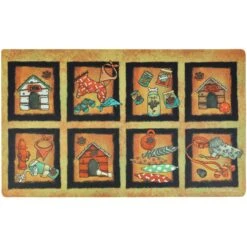 Drymate Bow Wow Squares Dog Bowl Place Mat