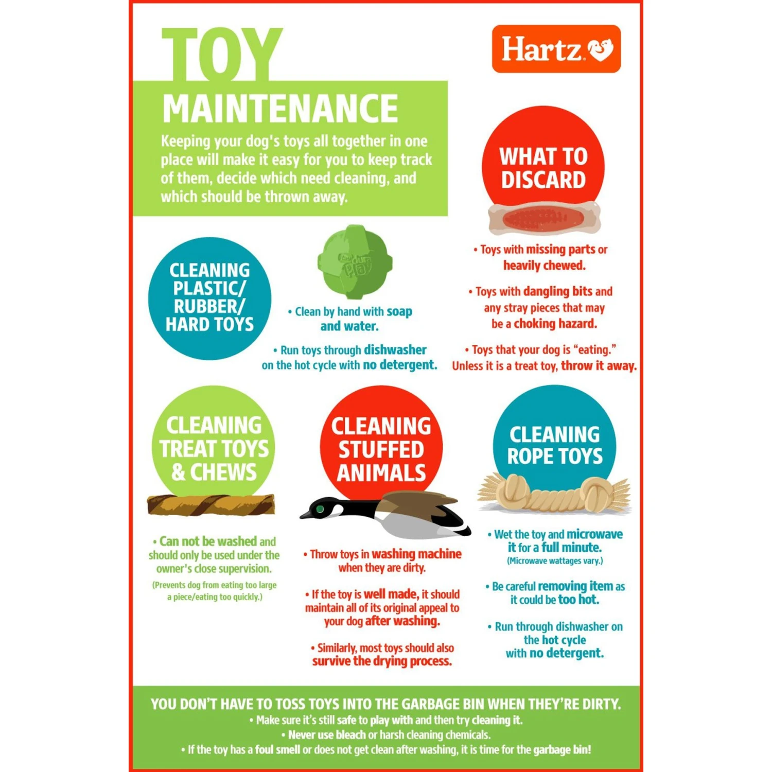 Hartz Dura Play Boomerang Bacon Scented Squeaky Latex Dog Toy, Color Varies - Image 9