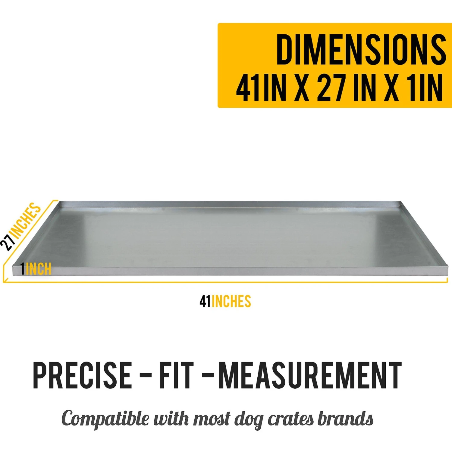 KOPEKS Heavy Duty Multipurpose Replacement Galvanized Metal Tray, Silver - Image 3