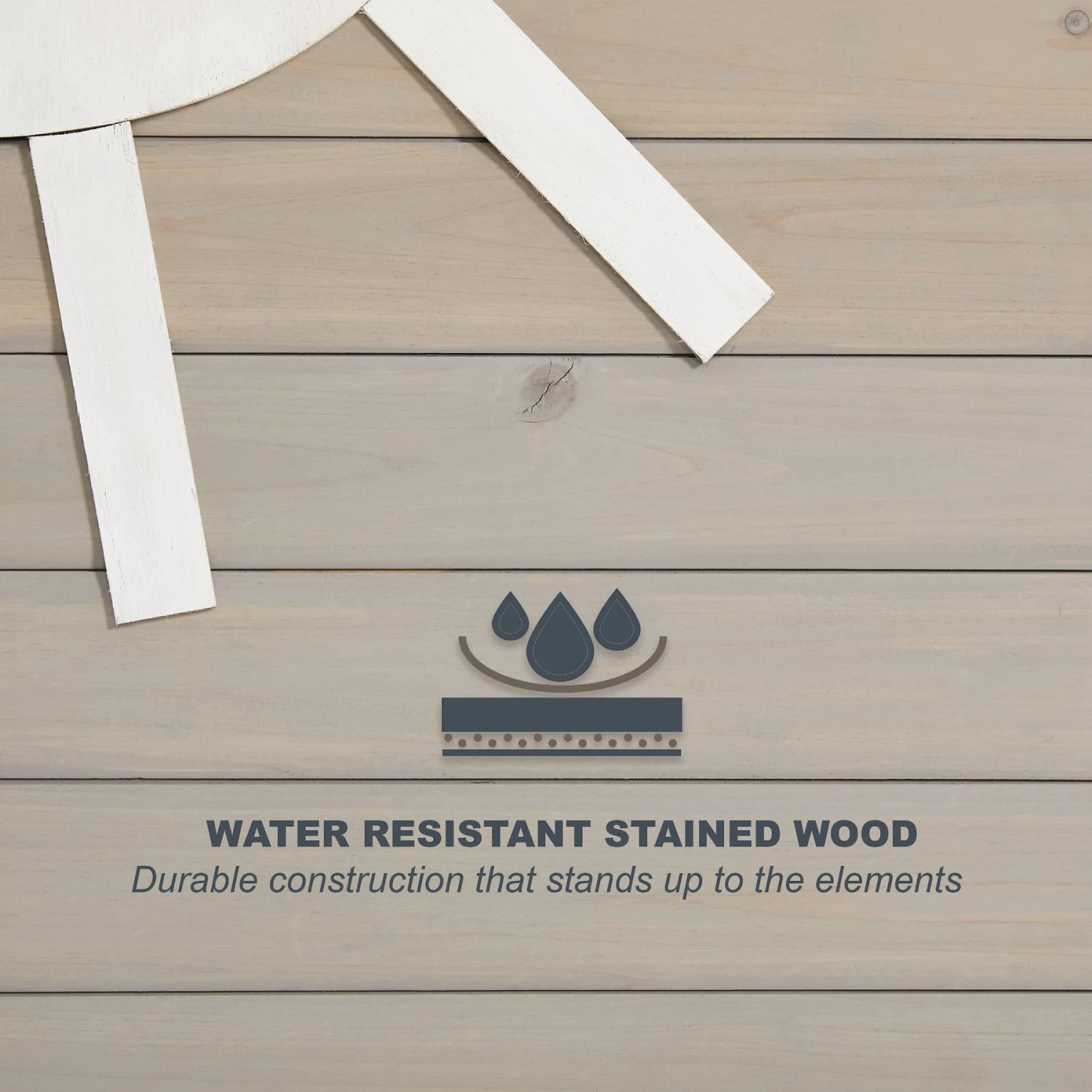 MidWest Eillo Folding Outdoor Wood Dog House, Beige - Image 4