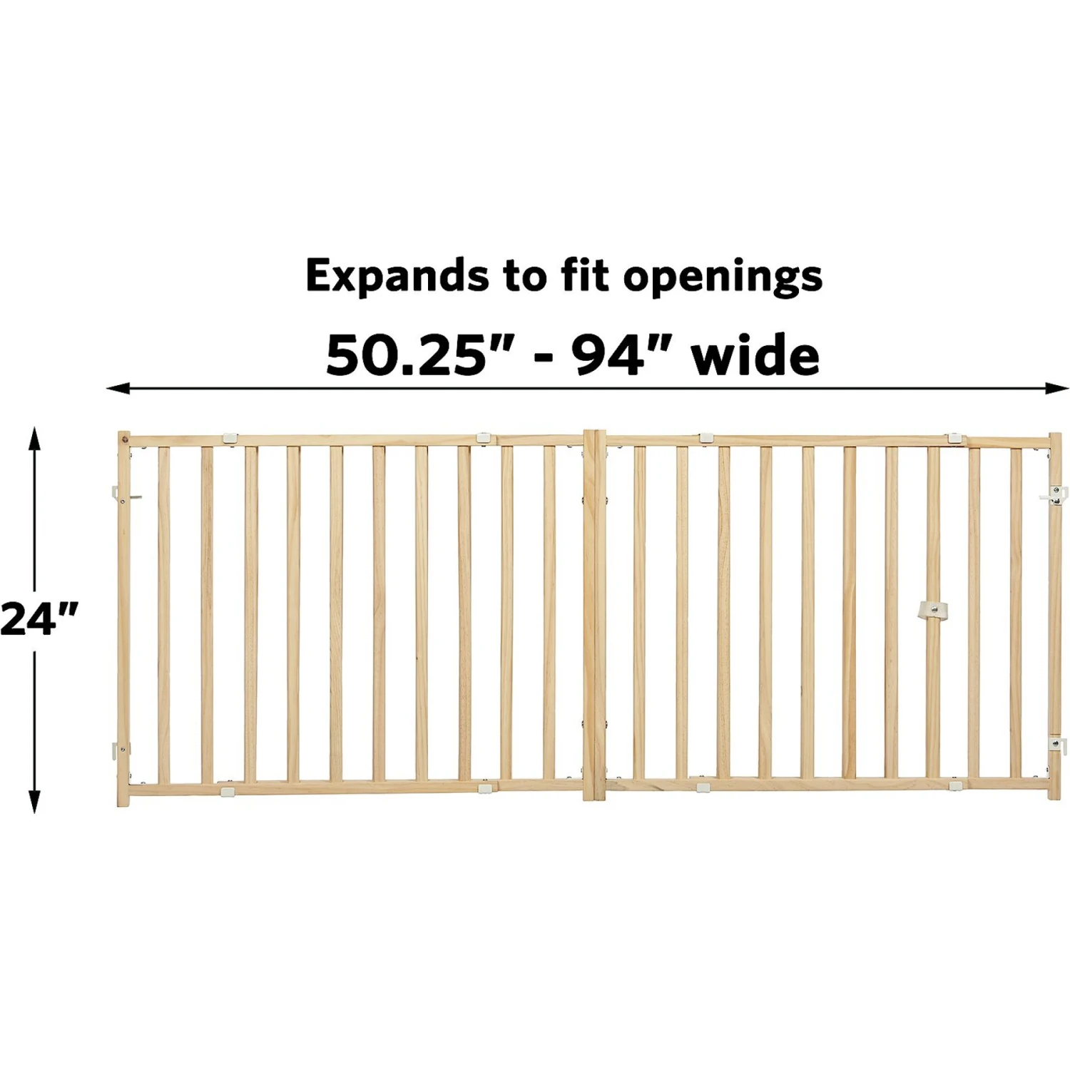 MidWest Extra-Wide Wood Dog Gate - Image 5