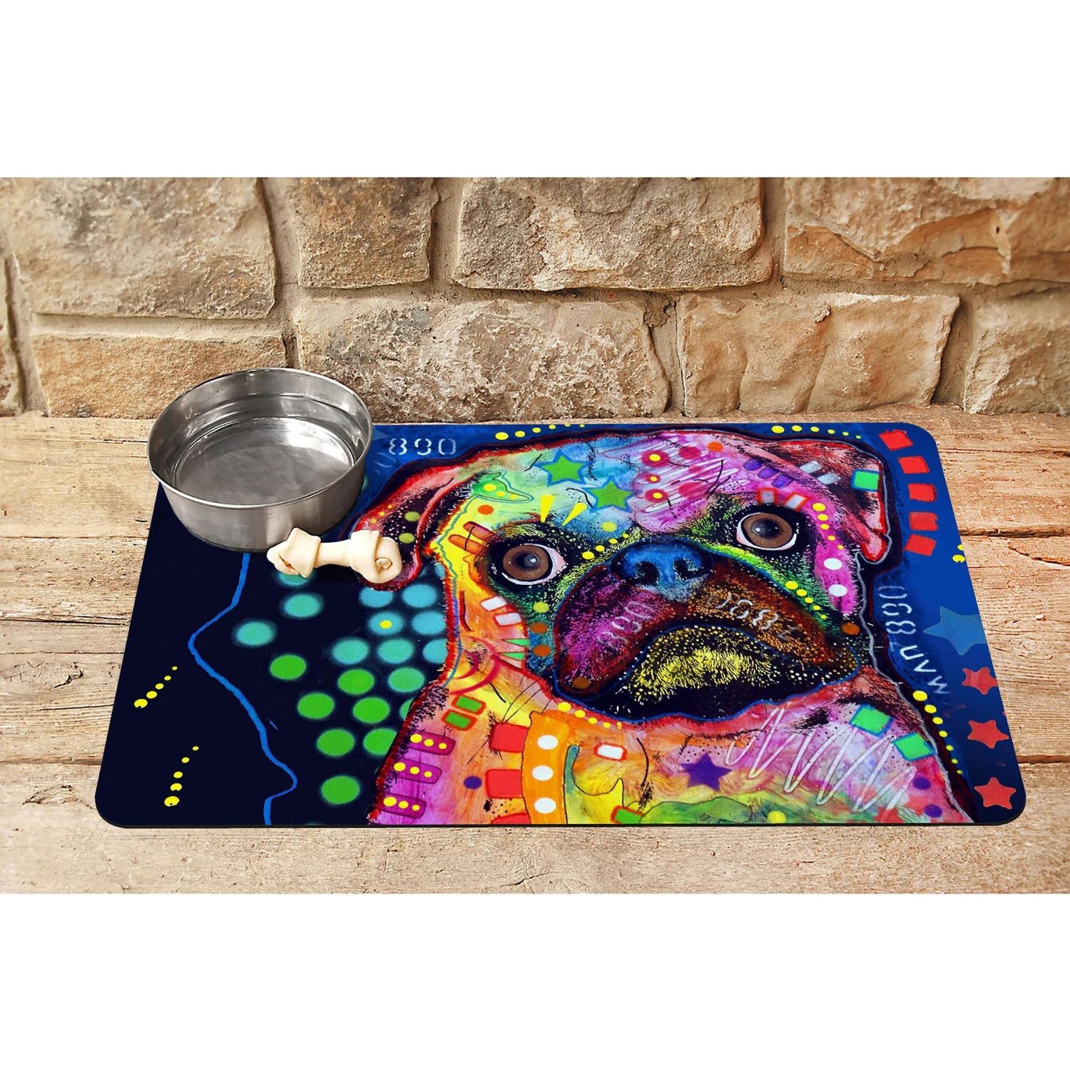 Bungalow Flooring Pug By Dean Russo Place Dog Mat, 36 X 23-in - Image 2