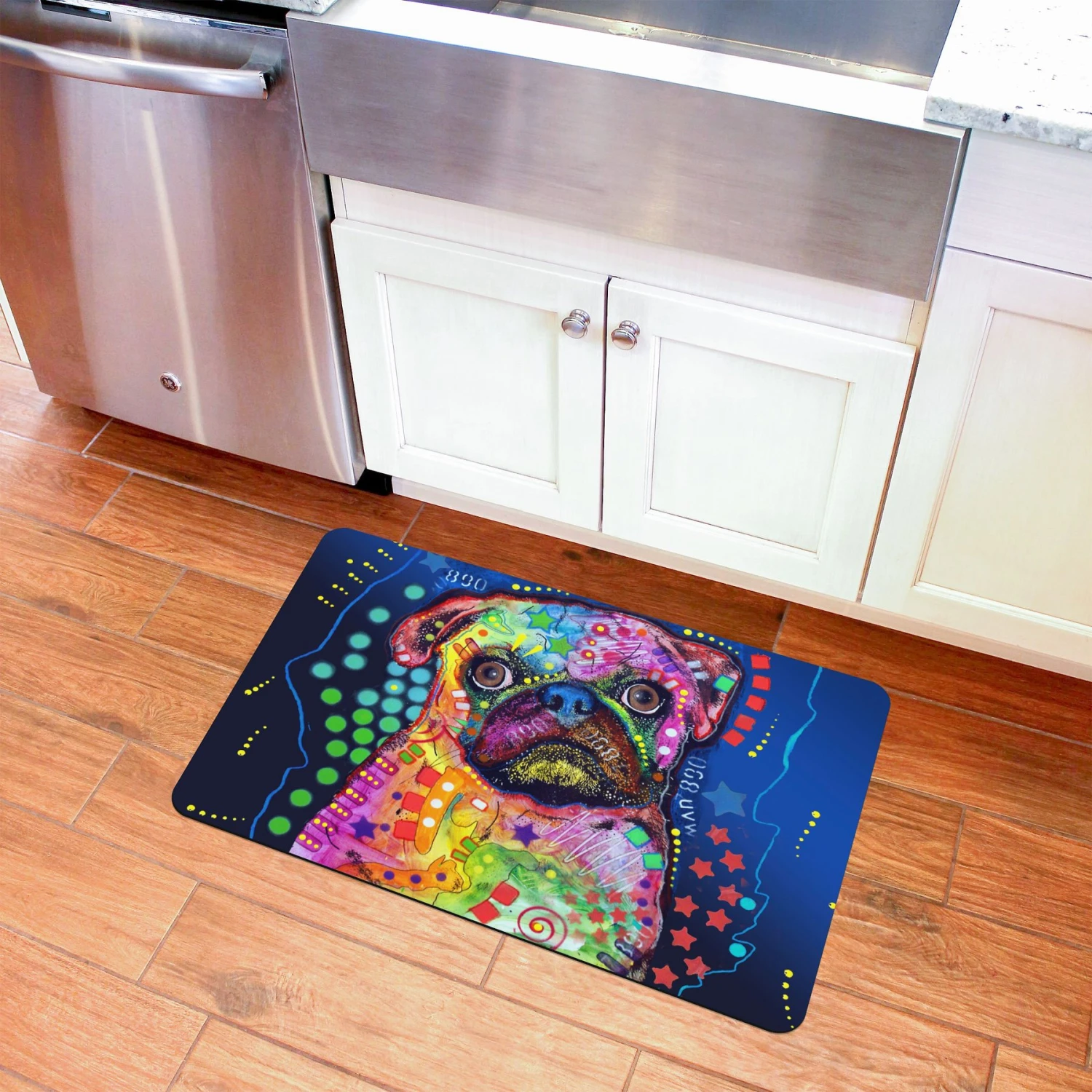 Bungalow Flooring Pug By Dean Russo Place Dog Mat, 36 X 23-in - Image 4