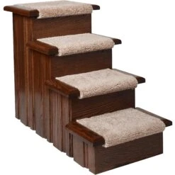 Premier Pet Steps 4 Step Carpet Tread Dog & Cat Stairs