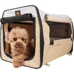 Pet Life Folding Zippered Wire-Framed Dog Crate